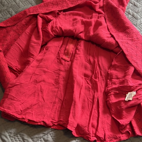 Free People : Red Lace Daisy Flare Dress - 4 - Picture 9 of 13